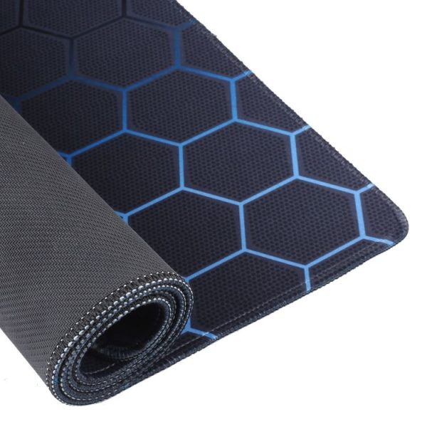 Anti-Slip Rubber Cloth Surface Game Mouse Mat Keyboard Pad, Size: 60 x 30 x 0.2cm (Blue Honeycomb) - Image 5