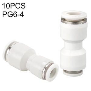 PG6-4 LAIZE 10pcs PG Reducing Straight Pneumatic Quick Fitting Connector