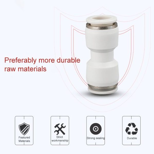 PG10-8 LAIZE 2pcsPG Reducing Straight Pneumatic Quick Fitting Connector - Image 2