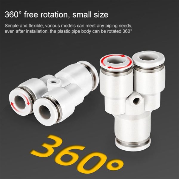 PW16-12 LAIZE PW Y-type Tee Reducing Pneumatic Quick Fitting Connector - Image 4