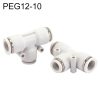 PEG12-10 LAIZE PW T-type Tee Reducing Pneumatic Quick Fitting Connector