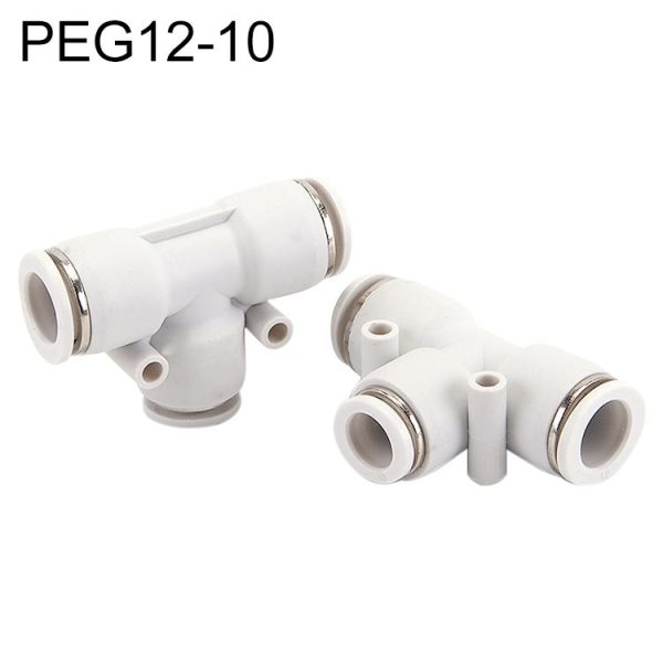 PEG12-10 LAIZE PW T-type Tee Reducing Pneumatic Quick Fitting Connector