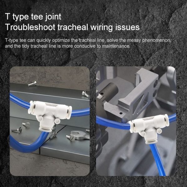PEG12-10 LAIZE PW T-type Tee Reducing Pneumatic Quick Fitting Connector - Image 6