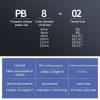 PB10-02 LAIZE 2pcs Plastic T-type Tee Male Thread Pneumatic Quick Connector - Image 4