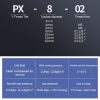 PX10-02 LAIZE 2pcs Plastic Y-type Tee Male Thread Pneumatic Quick Connector - Image 4