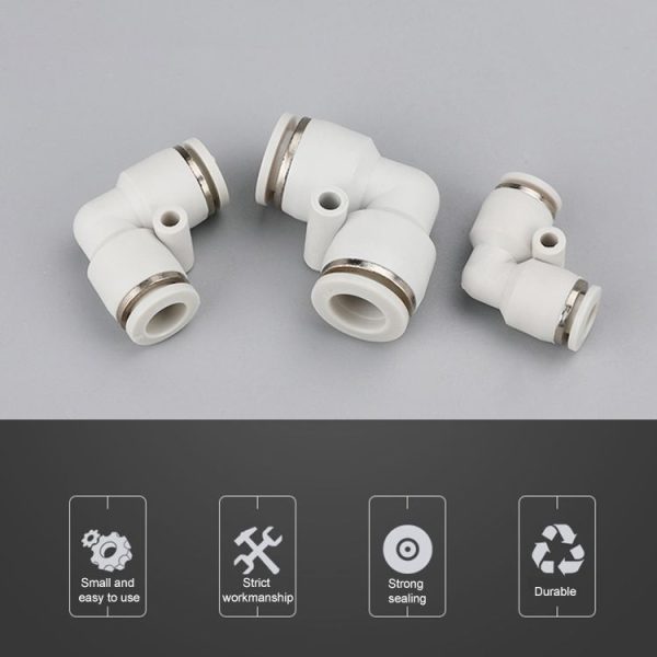 PV-4 LAIZE 10pcs PV Elbow Pneumatic Quick Fitting Connector - Image 4