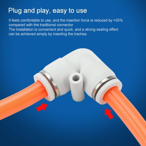 PV-4 LAIZE 10pcs PV Elbow Pneumatic Quick Fitting Connector - Image 6