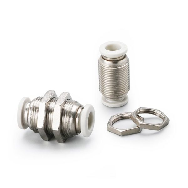 PM-10 LAIZE PM Bulkhead Straight Pneumatic Quick Fitting Connector - Image 2