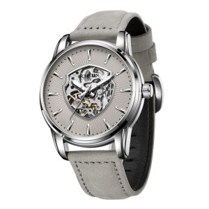 OCHSTIN 7010C Pilot Series Hollow Mechanical Men Watch (Silver-Grey)