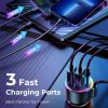 JOYROOM JR-CL18 Multi-port Car Wireless FM Transmitter with Coiled Cable (Silver) - Image 4