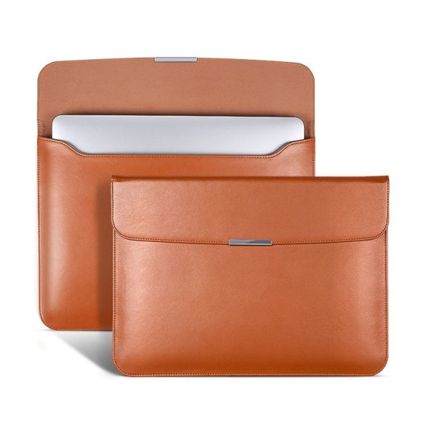 13.3 / 13.6 / 14 inch Laptop Ultra-thin Leather Laptop Sleeve (Black) - Image 2