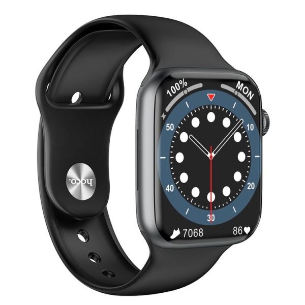 Hoco Y1 Pro 1.85 inch TFT Screen IP68 Waterproof Smart Sports Watch, Call Version (Black)