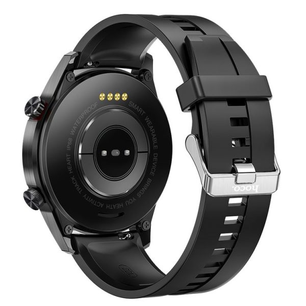 Hoco Y2 Pro 1.28 inch TFT Screen IP68 Waterproof Smart Sports Watch, Call Version (Black) - Image 3