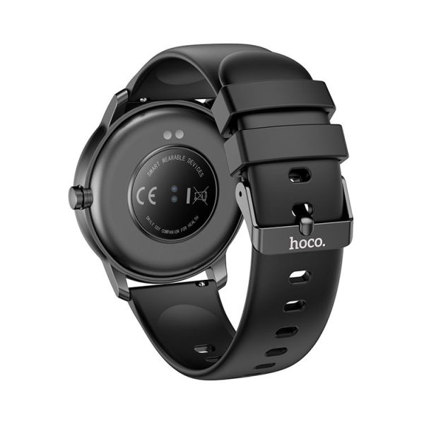 Hoco Y4 1.28 inch 2.5D HD Capacitive Touch Screen IP68 Smart Sports Watch (Black) - Image 3