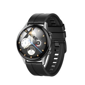 Hoco Y7 1.32 inch TFT OGS Capacitive Touch Screen IP68 Smart Sports Watch (Black)