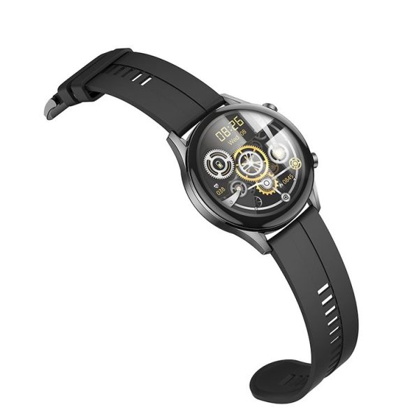 Hoco Y7 1.32 inch TFT OGS Capacitive Touch Screen IP68 Smart Sports Watch (Black) - Image 4