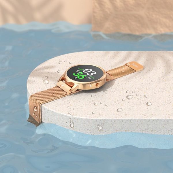 Hoco Y8 1.09 inch TFT Screen IP68 Waterproof Smart Sports Watch (Rose Gold) - Image 6