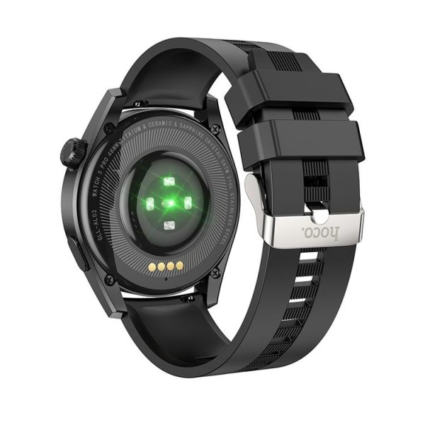 Hoco Y9 1.36 inch TFT 2.5D HD Touch Screen IP68 Waterproof Smart Sports Watch, Call Version (Black) - Image 3