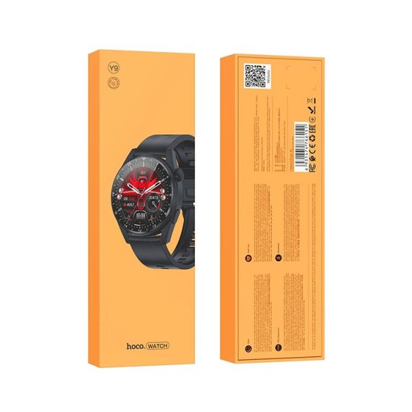 Hoco Y9 1.36 inch TFT 2.5D HD Touch Screen IP68 Waterproof Smart Sports Watch, Call Version (Black) - Image 5
