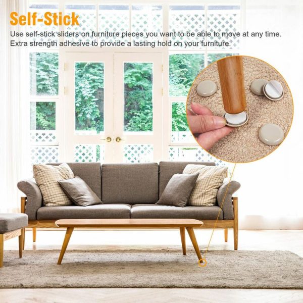 16 in 1 25mm Round Table Chairs Non-slip Foot Mat - Image 6