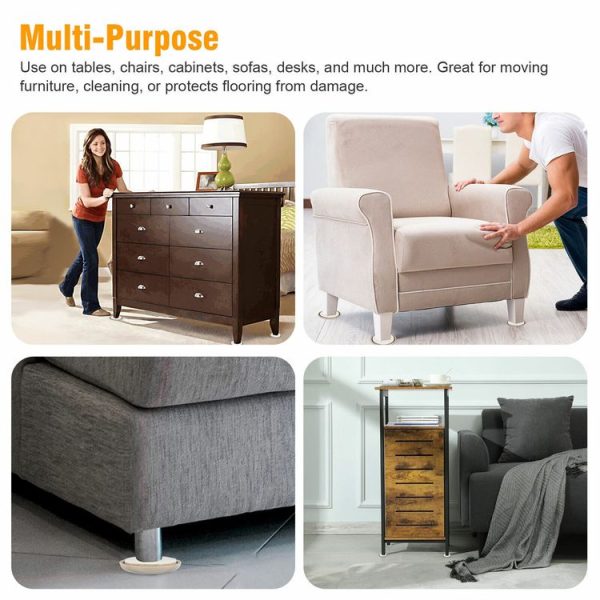 16 in 1 25mm Round Table Chairs Non-slip Foot Mat - Image 7