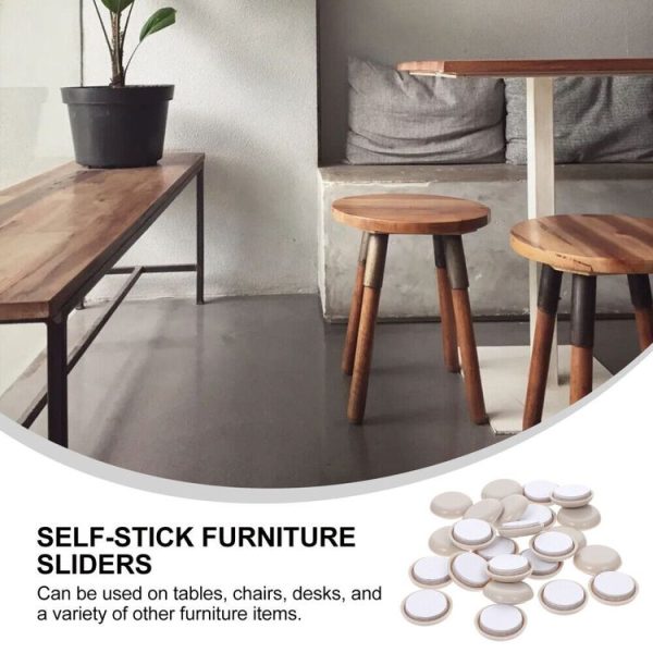 32 in 1 15mm Round Table Chairs Non-slip Foot Mat - Image 3