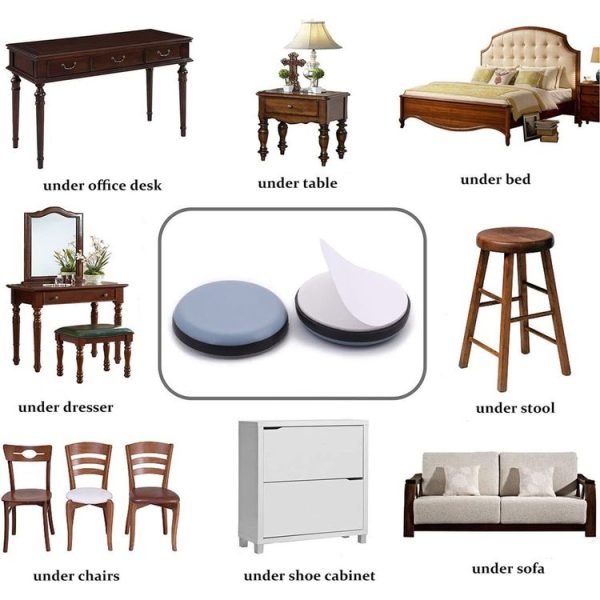 16 in 1 20mm Round Table Chairs Non-slip Foot Mat - Image 5