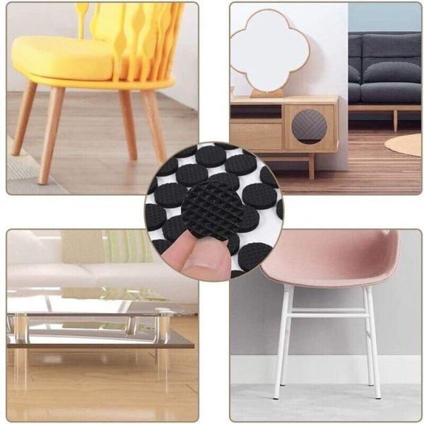 2pcs 22mm Round Plaid EVA Table Sofa Slip-proof Noise-reducing Foot Pads - Image 6