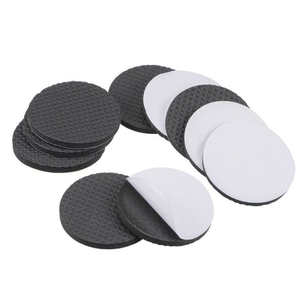 2pcs 46mm Round Plaid EVA Table Sofa Slip-proof Noise-reducing Foot Pads - Image 2