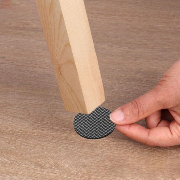 2pcs 46mm Round Plaid EVA Table Sofa Slip-proof Noise-reducing Foot Pads - Image 5