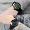 Addies MY-1601 Regular Version Silicone Watchstrap Quartz Watch, Support Calendar, Size: L (Blue) - Image 10