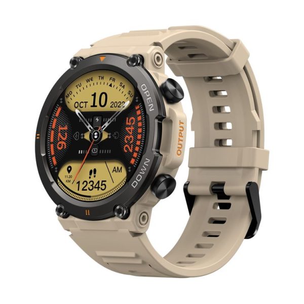 Zeblaze Vibe 7 1.39 inch Round Screen HD Smart Watch Support Voice Call / Health Monitoring (Khaki)