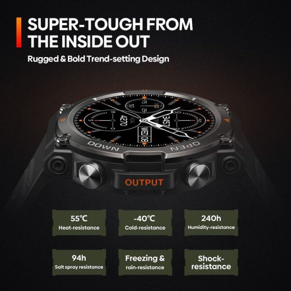 Zeblaze Vibe 7 1.39 inch Round Screen HD Smart Watch Support Voice Call / Health Monitoring (Khaki) - Image 5