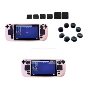 Steam Deck Shockproof Silicone Game Console Protective Case (Pink)