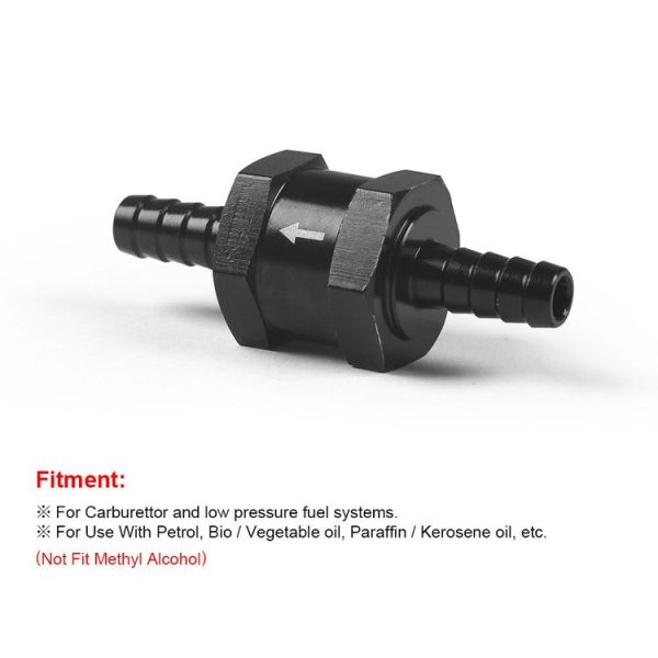 6mm Car Aluminium Alloy Fuel Petrol One Way Non Return Check Valve - Image 3