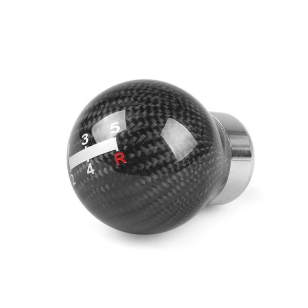 Universal Car Carbon Fiber Gear Shift Knob, 5-speed - Image 4