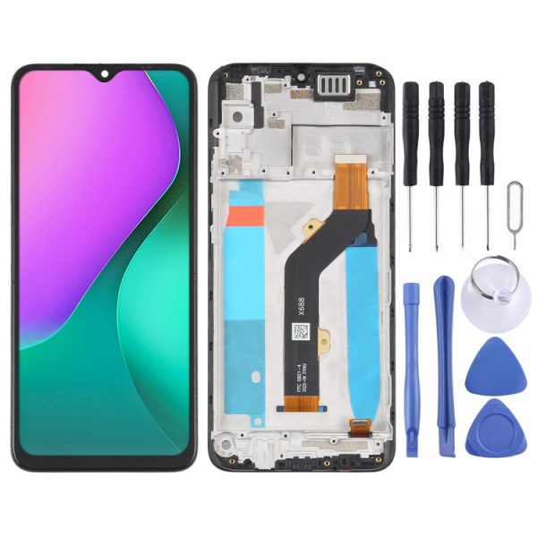 OEM LCD Screen For infinix Hot 10 Play / Smart 5 India Digitizer Full Assembly with Frame