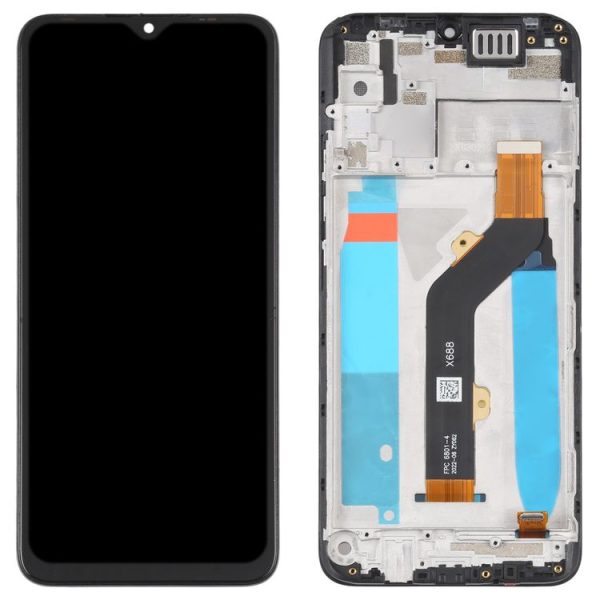 OEM LCD Screen For infinix Hot 10 Play / Smart 5 India Digitizer Full Assembly with Frame - Image 2