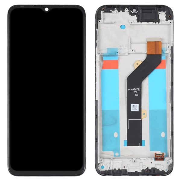 OEM LCD Screen For Tecno Spark 7 Digitizer Full Assembly with Frame - Image 2