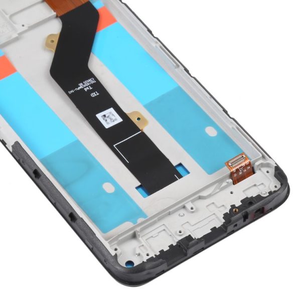OEM LCD Screen For Tecno Spark 7 Digitizer Full Assembly with Frame - Image 4