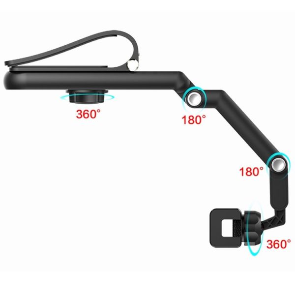 Multifunctional Car Sun Visor Rear Seat Mobile Phone Holder (Grey) - Image 4