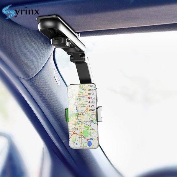 Multifunctional Car Sun Visor Rear Seat Mobile Phone Holder (Grey) - Image 7