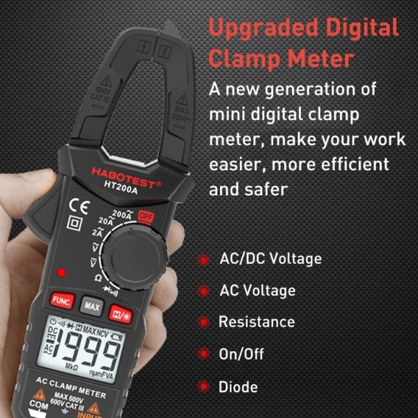 HABOTEST HT200A Pocket Clamp Multimeter - Image 3