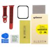 Apple Watch Series 3&2&1 42mm 2pcs Silicone Watch Band with 2pcs Soft Film (Red Black) - Image 2