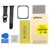 Apple Watch Series SE 2&6&SE&5&4 44mm 2pcs Silicone Watch Band with 2pcs Soft Film (Black Grey) - Image 2