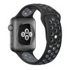 Apple Watch Series SE 2&6&SE&5&4 44mm 2pcs Silicone Watch Band with 2pcs Soft Film (Black Grey) - Image 3