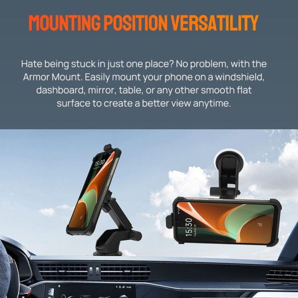 Ulefone Car Suction Cup Phone Holder (Black) - Image 8