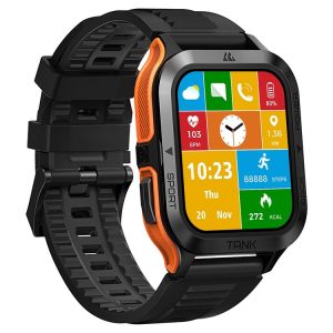 KOSPET TANK M2 1.85 inch IPS Screen Smart Watch, 5ATM & iP69K Outdoor Waterproof Support BT Calling / 70 Sports Modes (Orange)