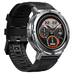 KOSPET TANK T2 1.43 inch AMOLED Screen Smart Watch, 5ATM & iP69K Outdoor Waterproof Support BT Calling / 70 Sports Modes (Silver)