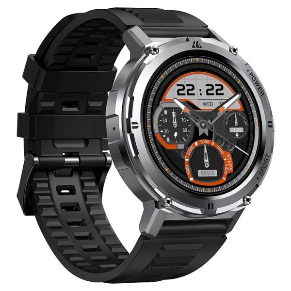 KOSPET TANK T2 1.43 inch AMOLED Screen Smart Watch, 5ATM & iP69K Outdoor Waterproof Support BT Calling / 70 Sports Modes (Silver)